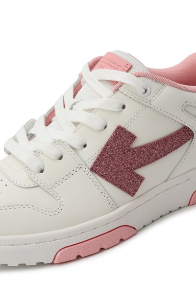 Кожаные кеды out of office OFF-WHITE, арт. 0GIA007S25LEA002/37-38, фото 5