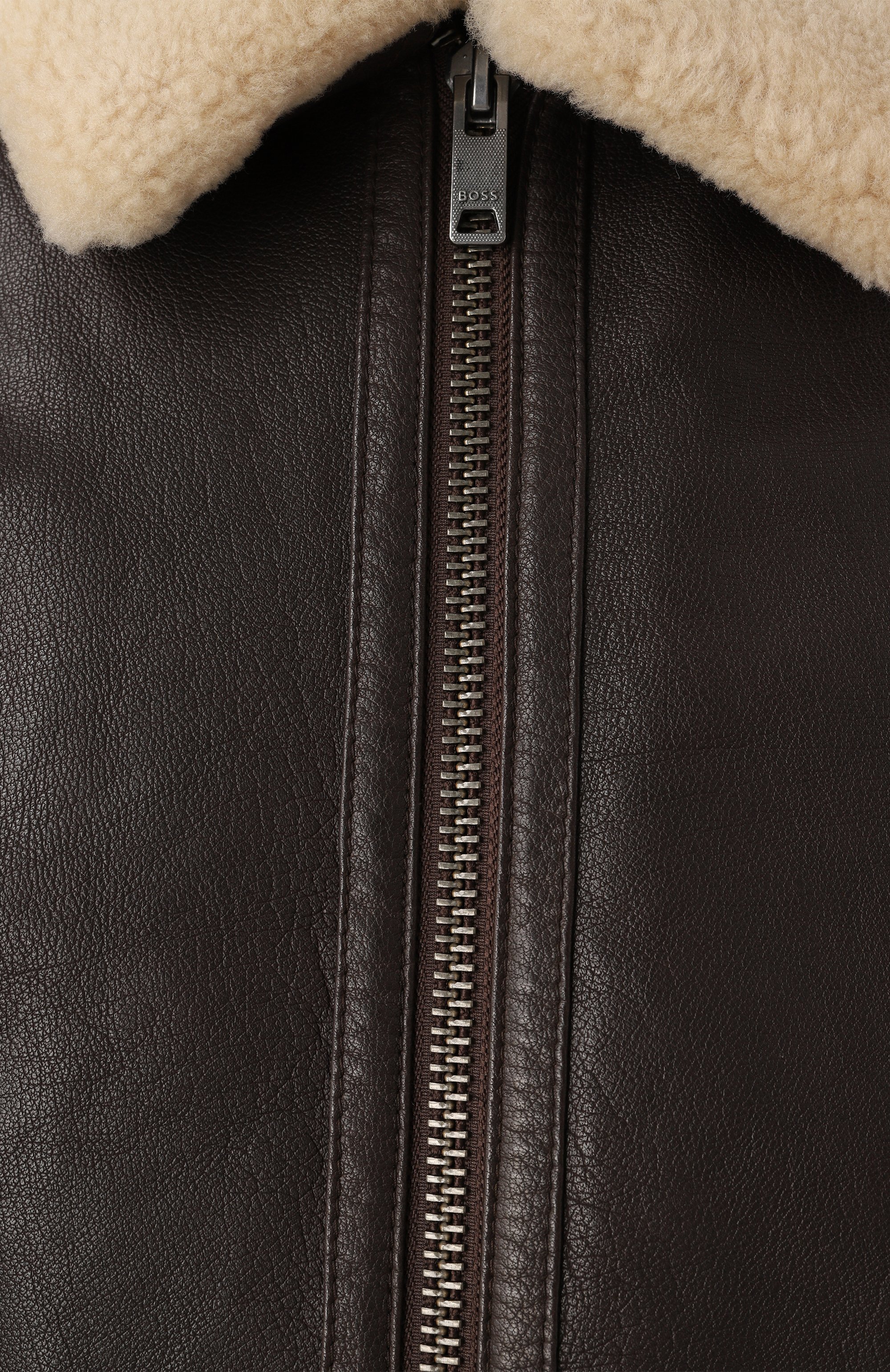 Кожаный бомбер BOSS ORANGE, арт. 50522930, фото 5