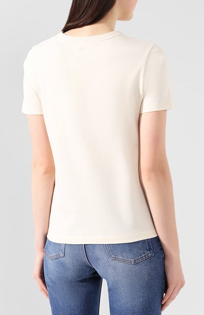 Хлопковая футболка AMI, арт. E20FJ131.702, фото 4