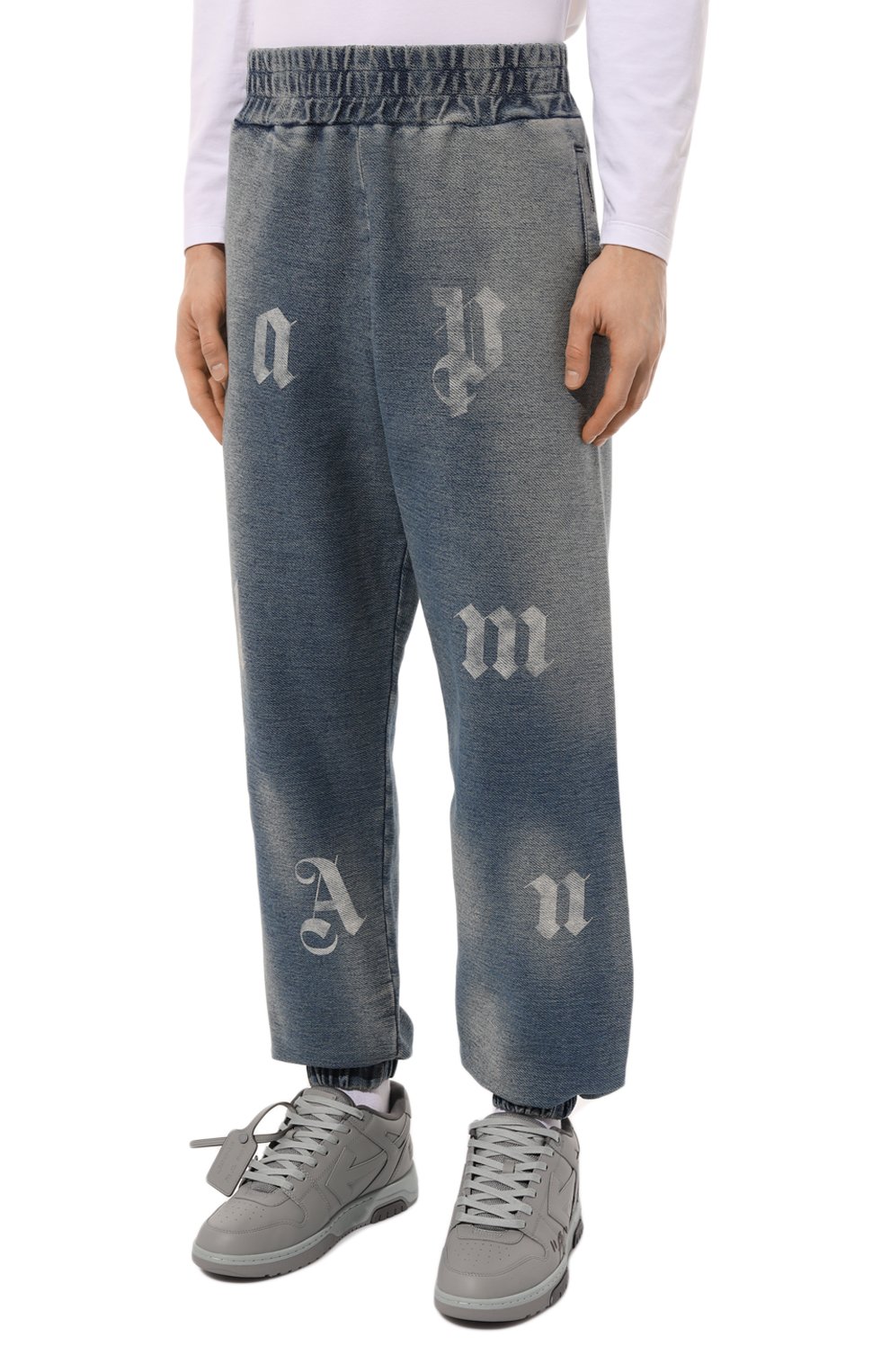 Хлопковые джоггеры PALM ANGELS, арт. PMCH027F24FAB001, фото 3