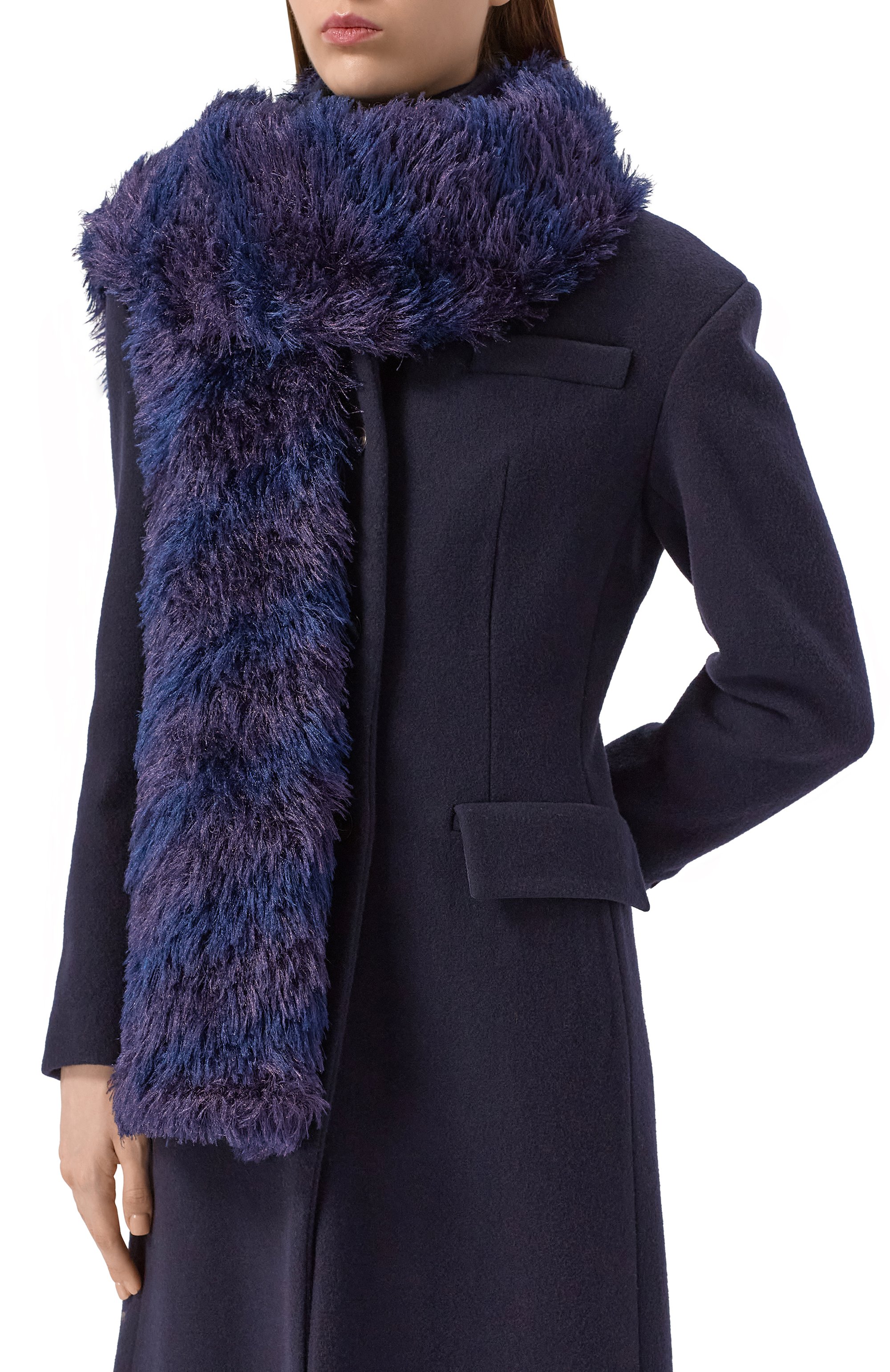 Шарф DRIES VAN NOTEN фиолетового цвета по цене 54850 руб., арт. 011253-2732-401, фото 2 Шарф DRIES VAN NOTEN, арт. 011253-2732-401, фото 2