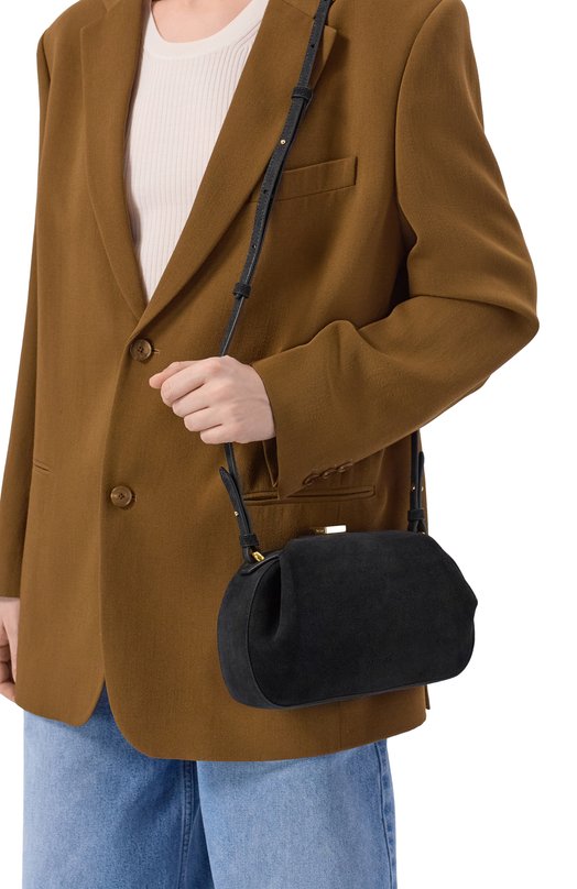 Сумка Oyster Clutch mini Yuzefi 0YSTER CLUTCH MINI/SUEDE Чёрный  0YSTER CLUTCH MINI/SUEDE Фото 2