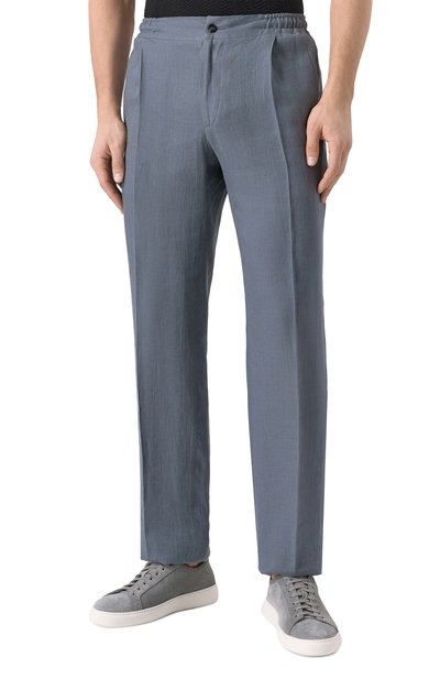 Льняные брюки KITON, арт. UPN01H0928620, фото 3