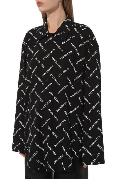 Рубашка из вискозы BALENCIAGA, арт. 681631/T0N03, фото 3