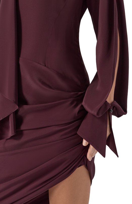 Платье Mugler 25F1R01759385 Бордовый  25F1R01759385 Фото 4