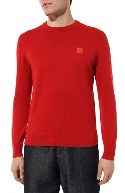 Джемпер из хлопка и кашемира BOSS ORANGE, арт. 50471343, фото 3