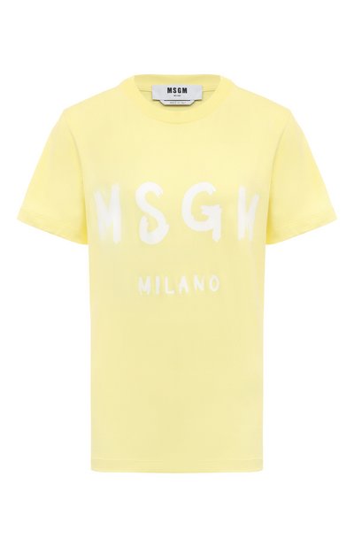 Женская хлопковая футболка MSGM, арт. 3642MDM510/247002
