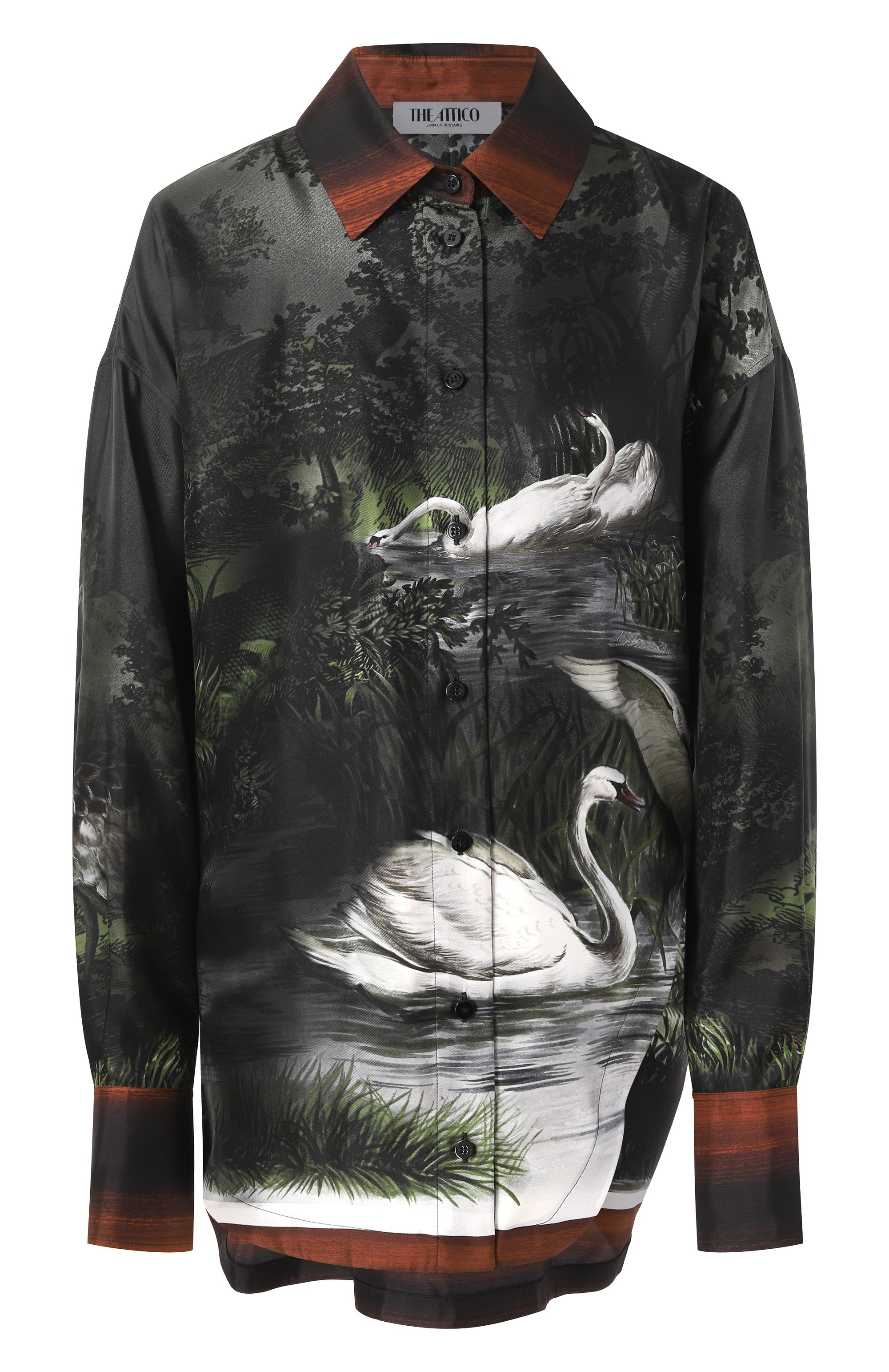 Шелковая блузка THE ATTICO, арт. 250WCH00004/SSS015PR, фото 1