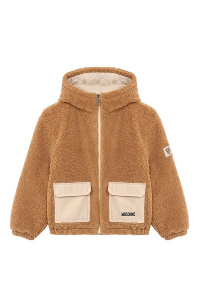Мужская утепленная куртка из экомеха MOSCHINO, арт. HUS05R/LIA00_001