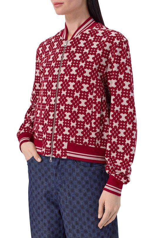 Бомбер Dries Van Noten 131106/3041 Бордовый  131106/3041 Фото 3