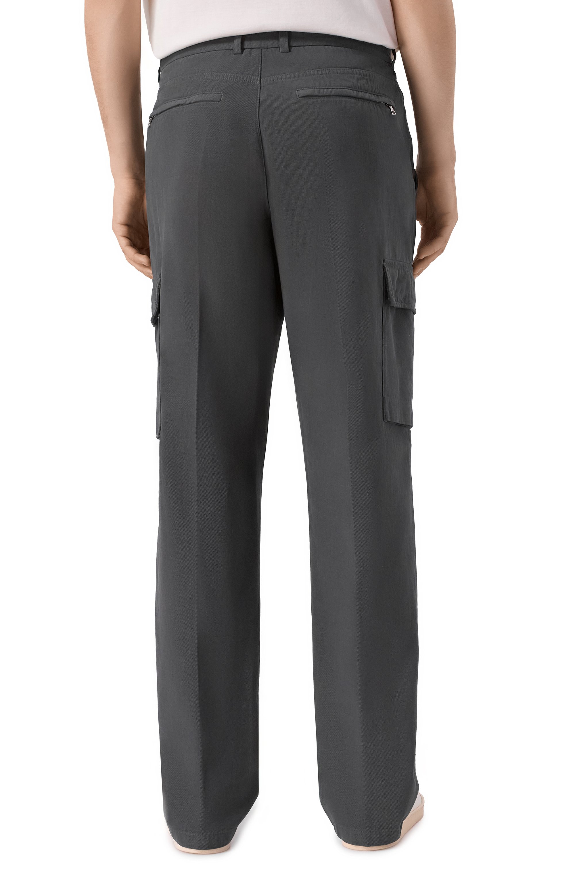 Брюки-карго из хлопка и кашемира PAUL&SHARK, арт. 15314064, фото 4