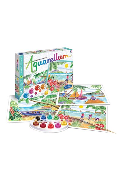 Акварельная раскраска тропи�ческие пейзажи SENTOSPHERE, арт. 6360