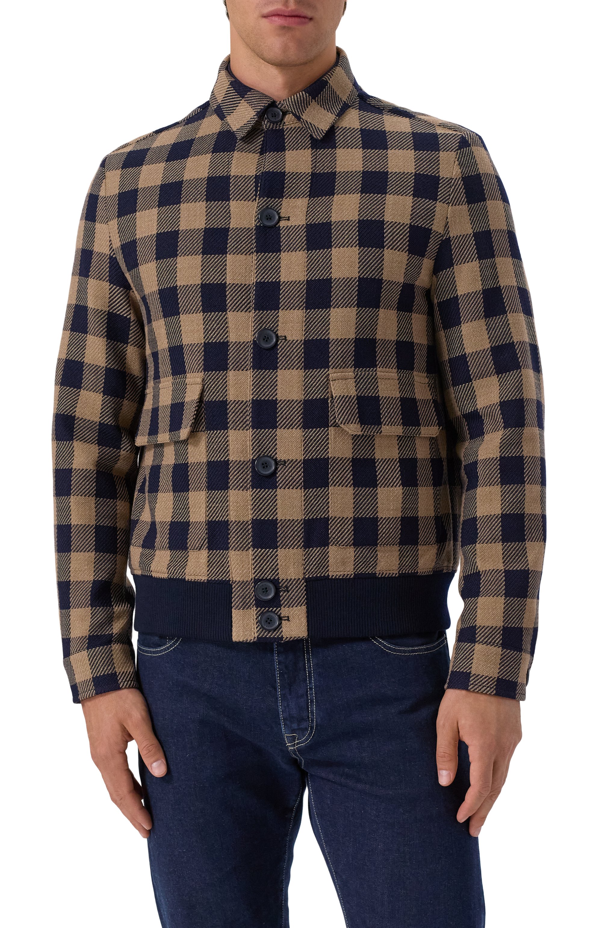 Бомбер из шерсти и хлопка PAUL&SHARK, арт. 15312453, фото 3