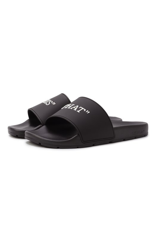 Шлепанцы This That Slider Off-White 0MIU003S25MAT001 Чёрный 0MIU003S25MAT001