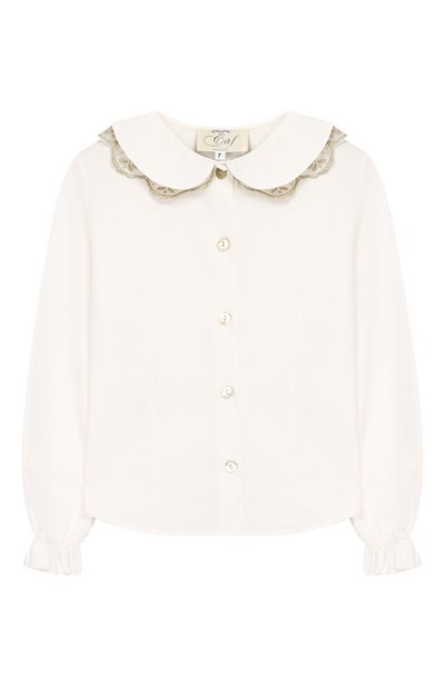 Хлопковая блуза с отделкой CAF, арт. 24.22-P0/9A-11A, фото 1