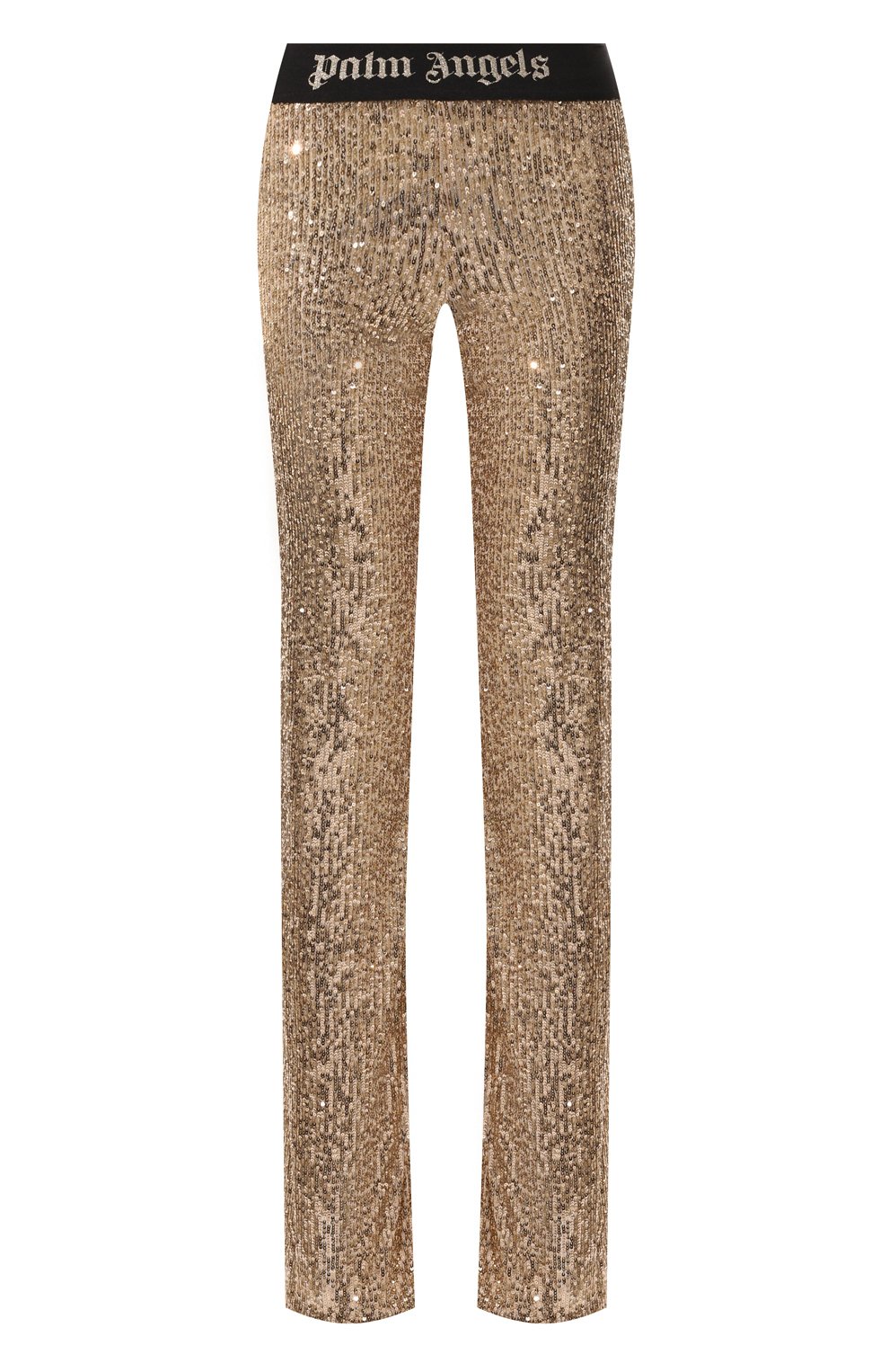 Брюки с отделкой пайетками PALM ANGELS, арт. PWCA101F24FAB002, фото 1