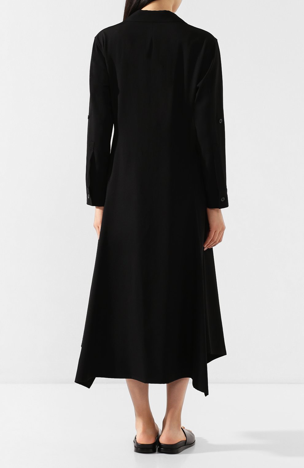 Шерстяное платье YOHJI YAMAMOTO, арт. NN-D08-100, фото 4