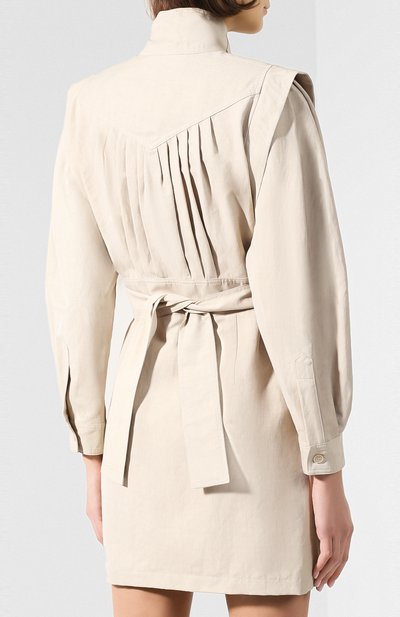 Платье из смеси хлопка и льна STELLA MCCARTNEY, арт. 598783/SIA03, фото 4