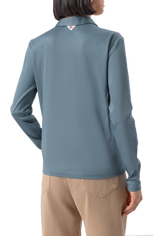 Хлопковое поло Kiton D58440H080511616 Зелёный  D58440H080511616 Фото 4