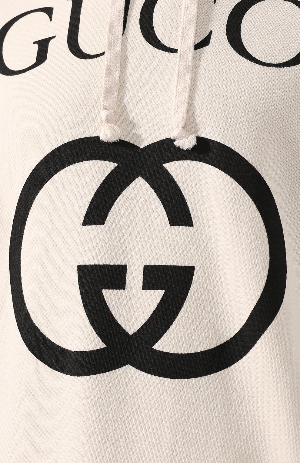 Хлопковое худи GUCCI кремового цвета по цене 132480 руб., арт. 475374/X3Q25, фото 5 Хлопковое худи GUCCI, арт. 475374/X3Q25, фото 5
