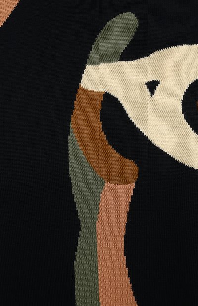 Хлопковый пуловер kenzo x wwf KENZO черного цвета по цене 29750 руб., арт. FB52PU5853SE, фото 5 Хлопковый пуловер kenzo x wwf KENZO, арт. FB52PU5853SE, фото 5