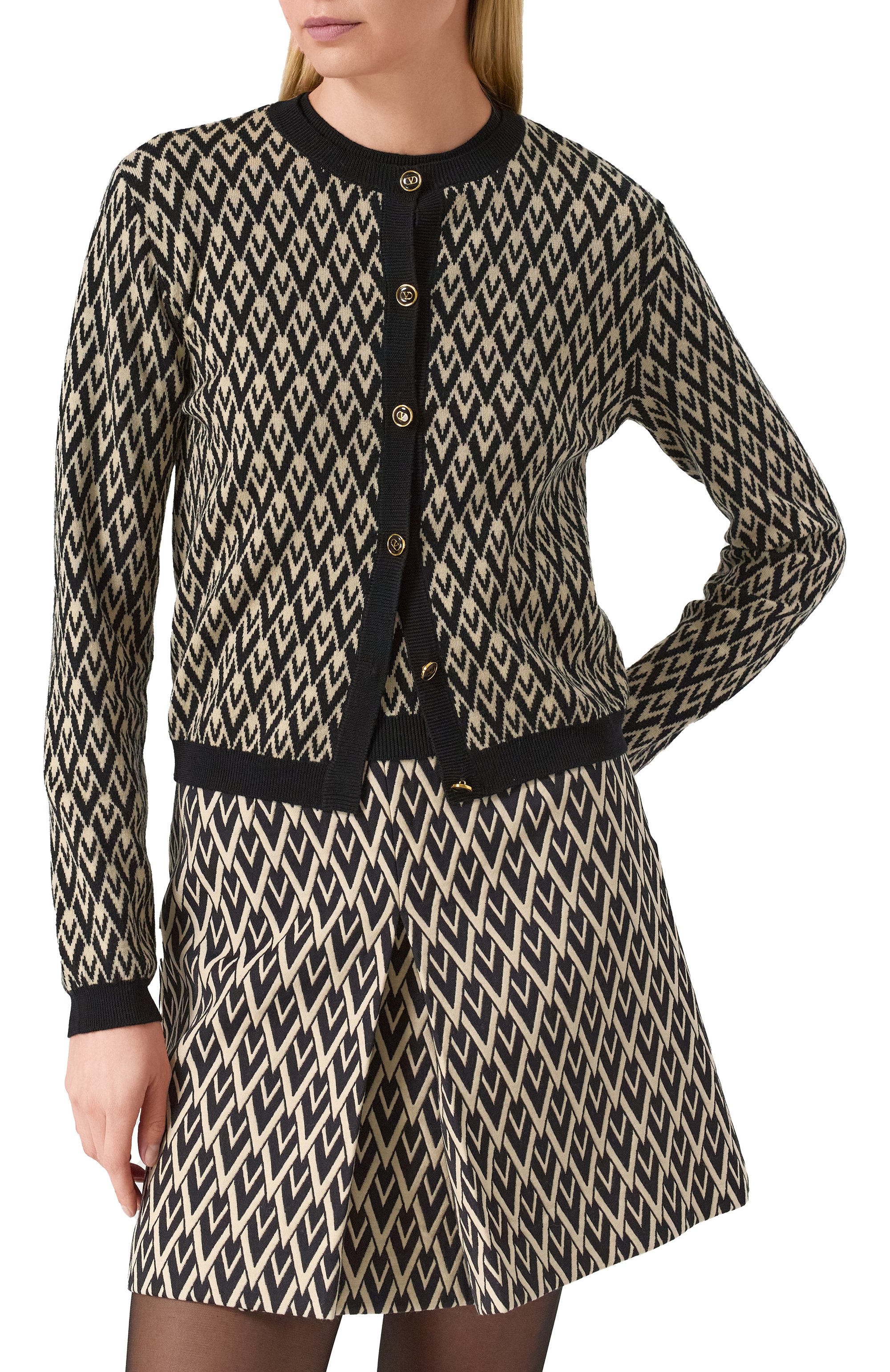 Шерстяной кардиган VALENTINO, арт. 6B3KA09X92M, фото 3