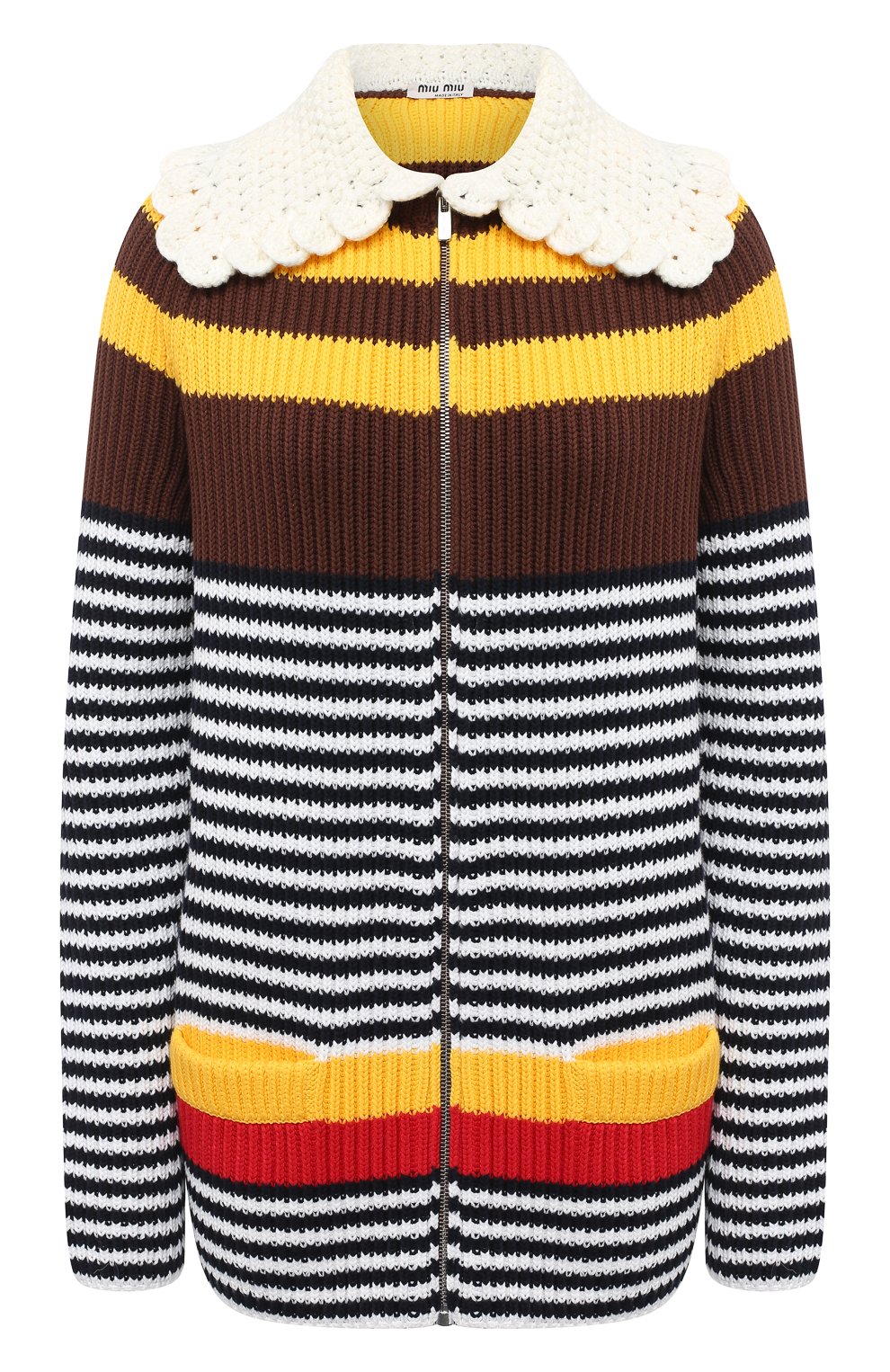 Хлопковый кардиган MIU MIU, арт. MMF284-1XCD-F0005, фото 1