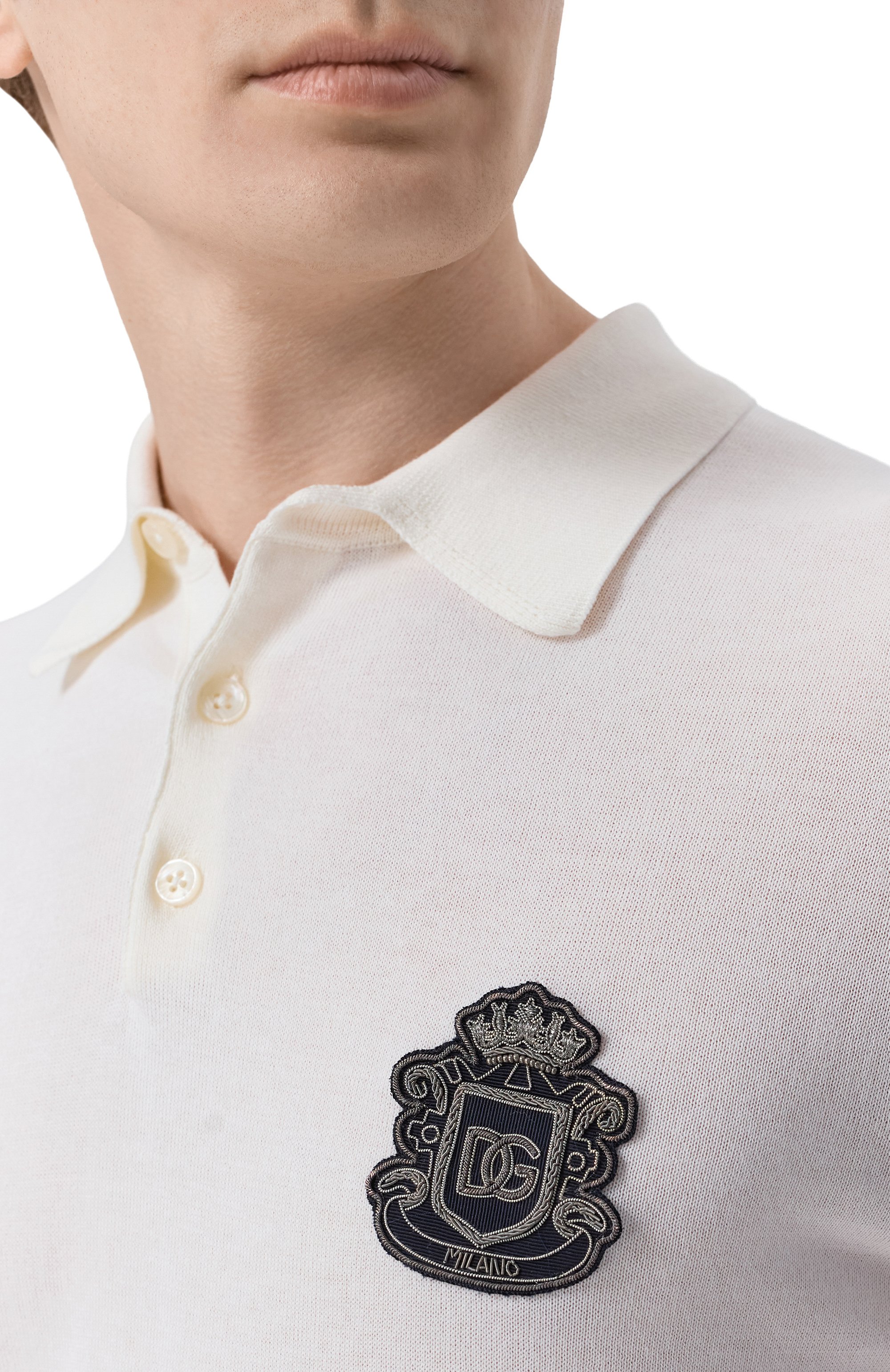 Хлопковое поло DOLCE & GABBANA, арт. GXZ02Z/JBCIU, фото 6