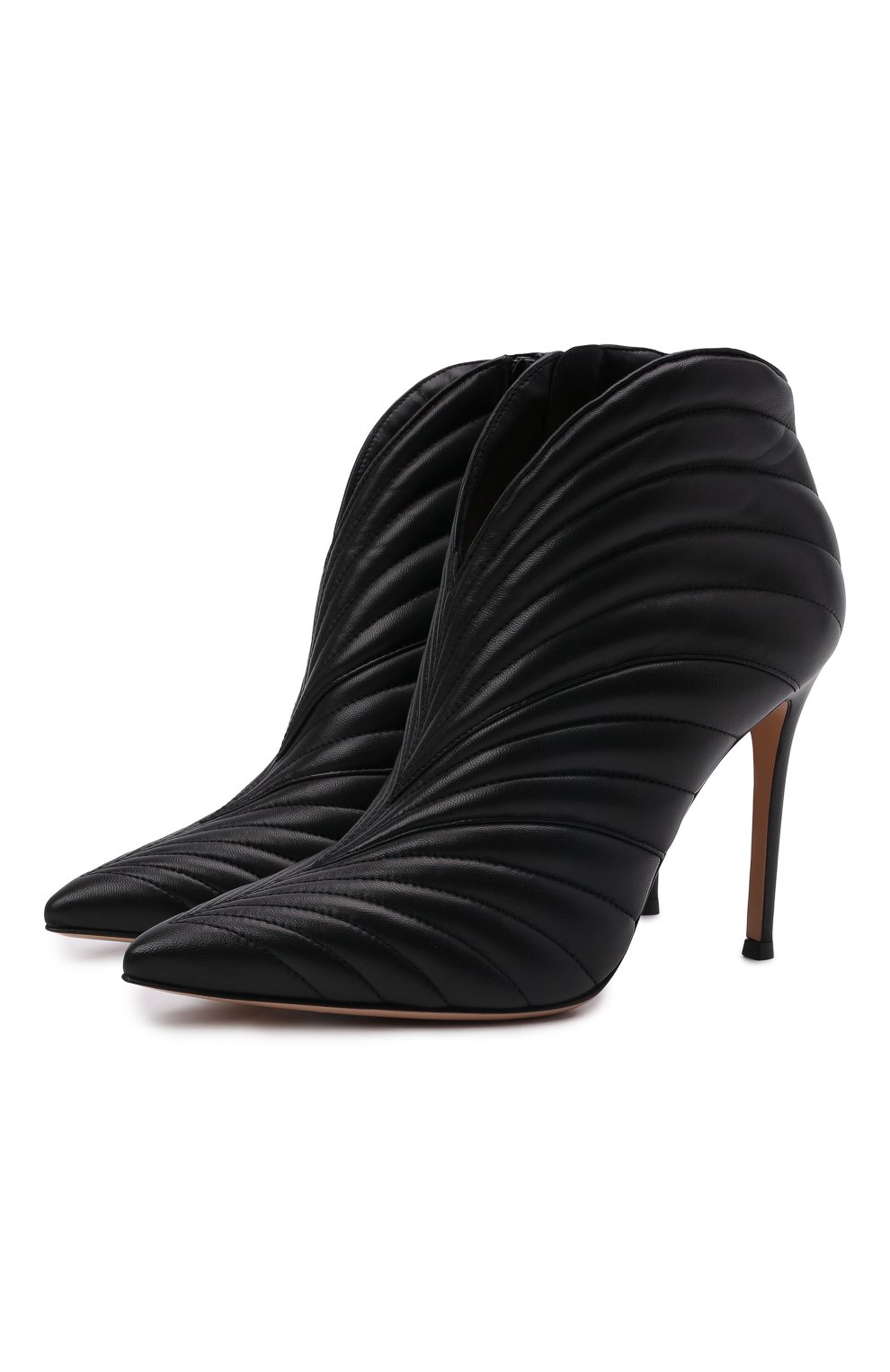 Кожаные ботильоны GIANVITO ROSSI, арт. G05616.15RIC.NAPNER0, фото 1