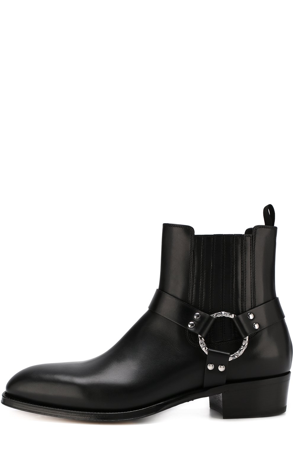 Кожаные сапоги с декоративными ремешками ALEXANDER MCQUEEN, арт. 526263/WHBS3, фото 3