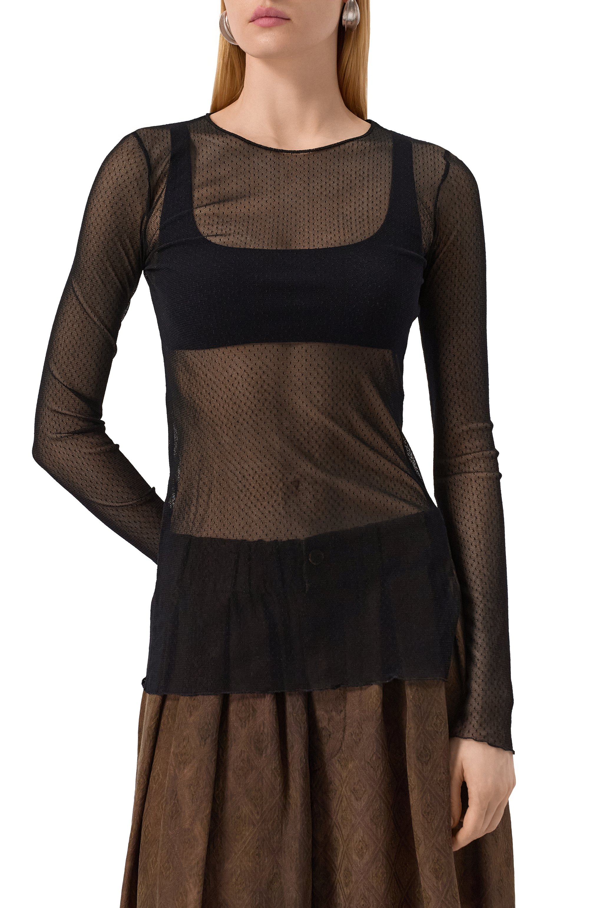 Топ UMA WANG черного цвета по цене 28800 руб., арт. UW1036, фото 3 Топ UMA WANG, арт. UW1036, фото 3