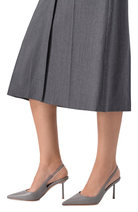 Кожаные туфли Bella 80 Le Silla 4233B080LBPPNEM Серый  4233B080LBPPNEM Фото 2