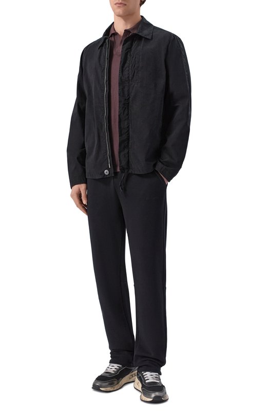 Хлопковые брюки MC2 Saint Barth TBS0001-00208L/T0BIAS Чёрный  TBS0001-00208L/T0BIAS Фото 2