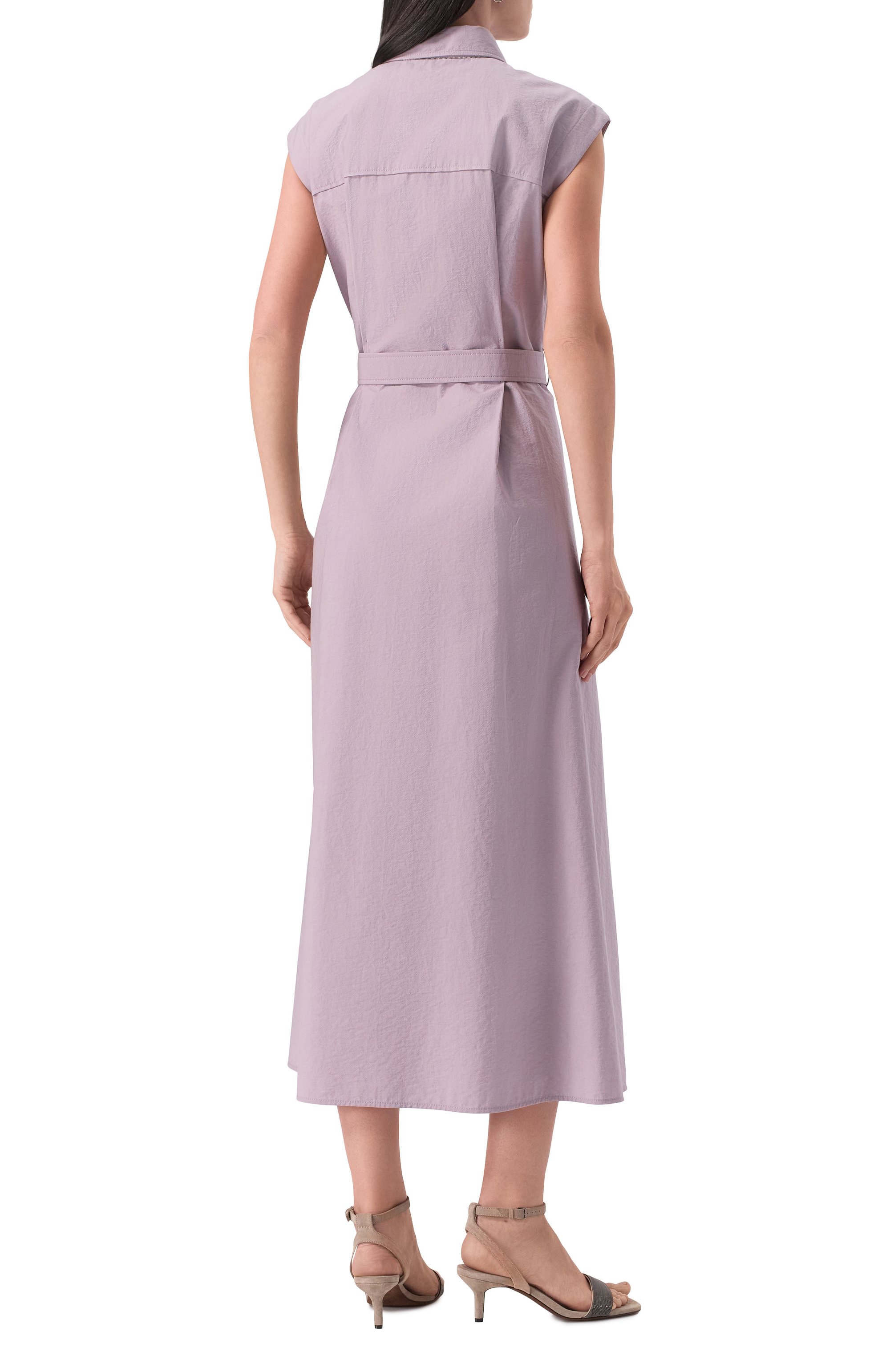 Хлопковое платье BRUNELLO CUCINELLI, арт. ML140A5286, фото 4