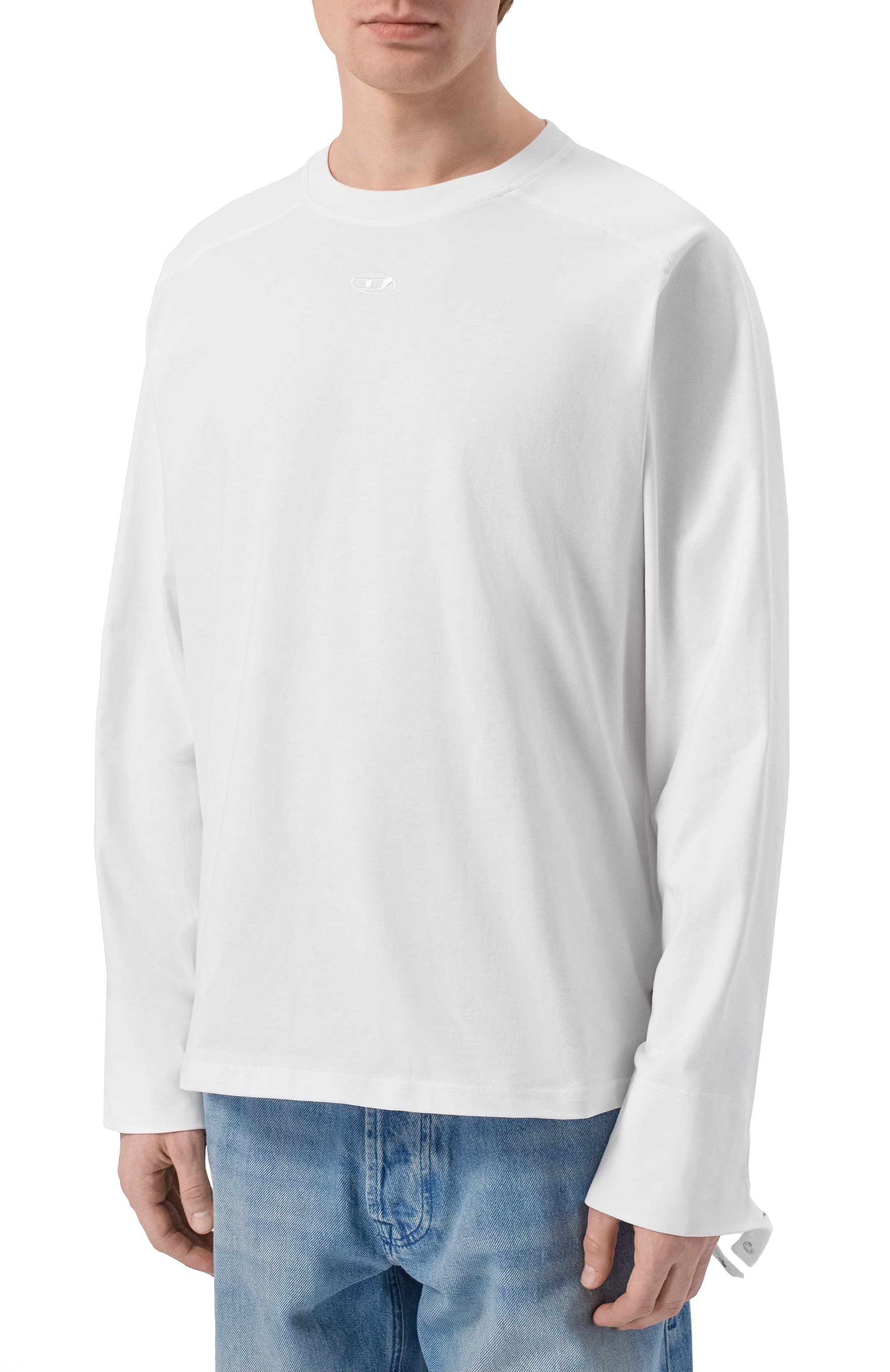 Хлопковый лонгслив DIESEL, арт. A22982/0DECG, фото 3