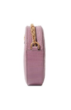 Женская сумка ophidia gg mini GUCCI сиреневого цвета, арт. 550618 EV40G | Фото 4 (Сумки-технические: Сумки через плечо; Материал: Экзотическая кожа, Натуральная кожа; Материал сплава: Проставлено; Размер: mini; Ремень/цепочка: На ремешке; Драгоценные камни: Проставлено)