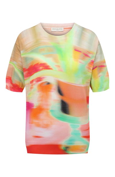 Женский хлопковый топ DRIES VAN NOTEN, арт. 221-011294-4718
