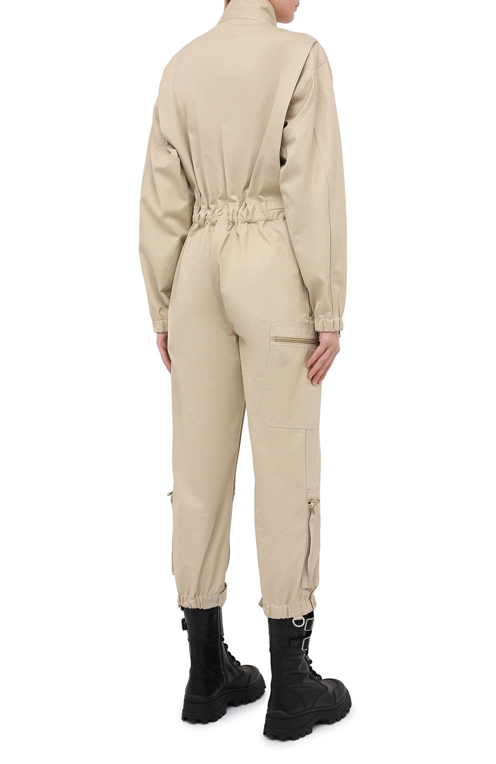 Хлопковый комбинезон MAISON MARGIELA бежевого цвета по цене 206000 руб., арт. S51FP0089/S52585, фото 4 Хлопковый комбинезон MAISON MARGIELA, арт. S51FP0089/S52585, фото 4