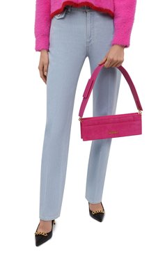 Женская сумка le sac ciuciu JACQUEMUS розового цвета, арт. 213BA101-3110 | Фото 2 (Размер: medium; Материал: Натуральная кожа; Сумки-технические: Сумки через плечо; Материал сплава: Проставлено; Драгоценные камни: Проставлено)