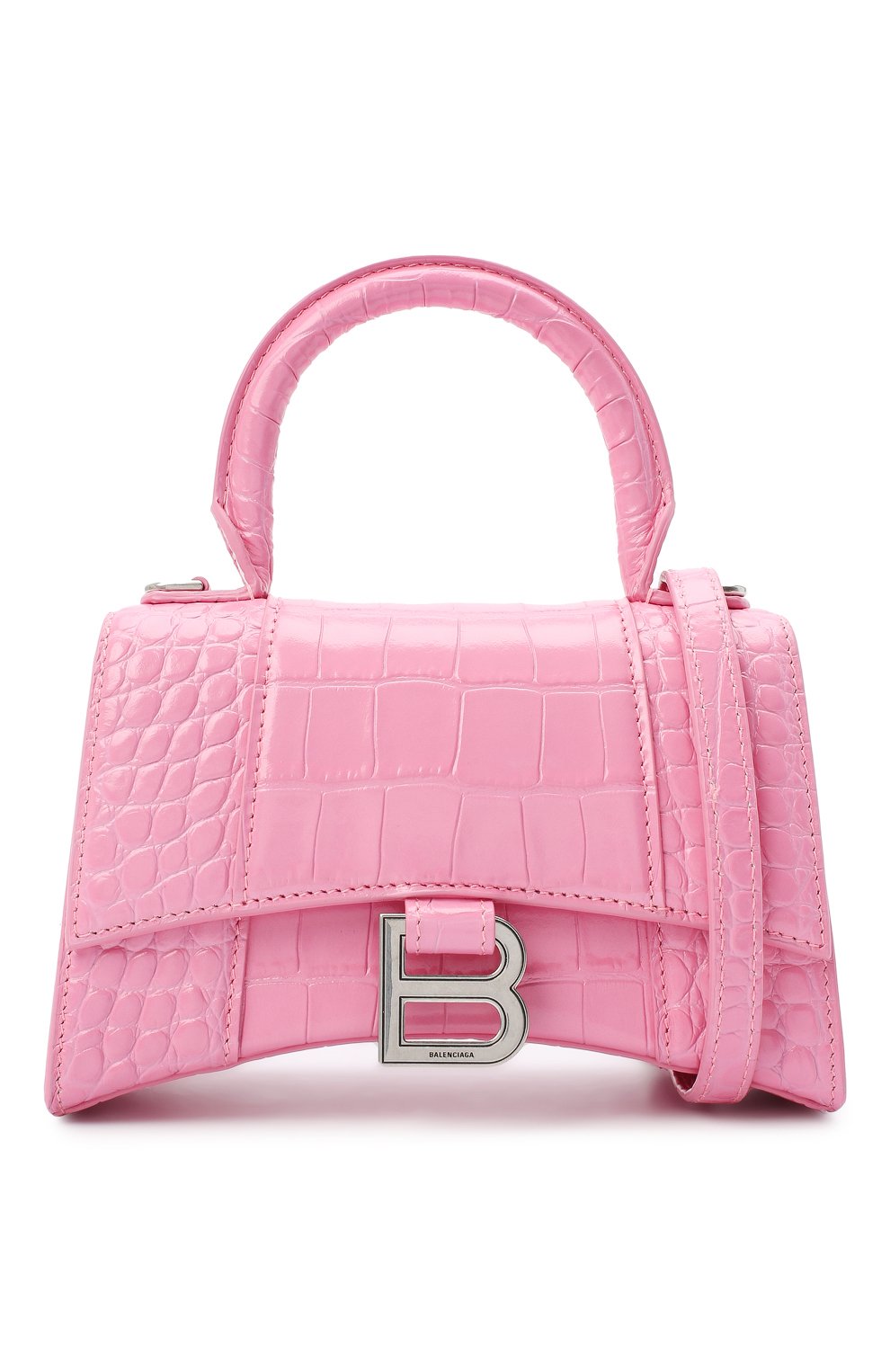 Сумка hourglass xs BALENCIAGA розового цвета по цене 263500 руб., арт. 592833/1LR6Y, фото 6 Сумка hourglass xs BALENCIAGA, арт. 592833/1LR6Y, фото 6