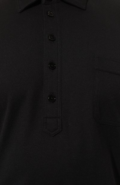 Поло из хлопк�а и шелка TOM FORD, арт. JMC003/JPS004, фото 5