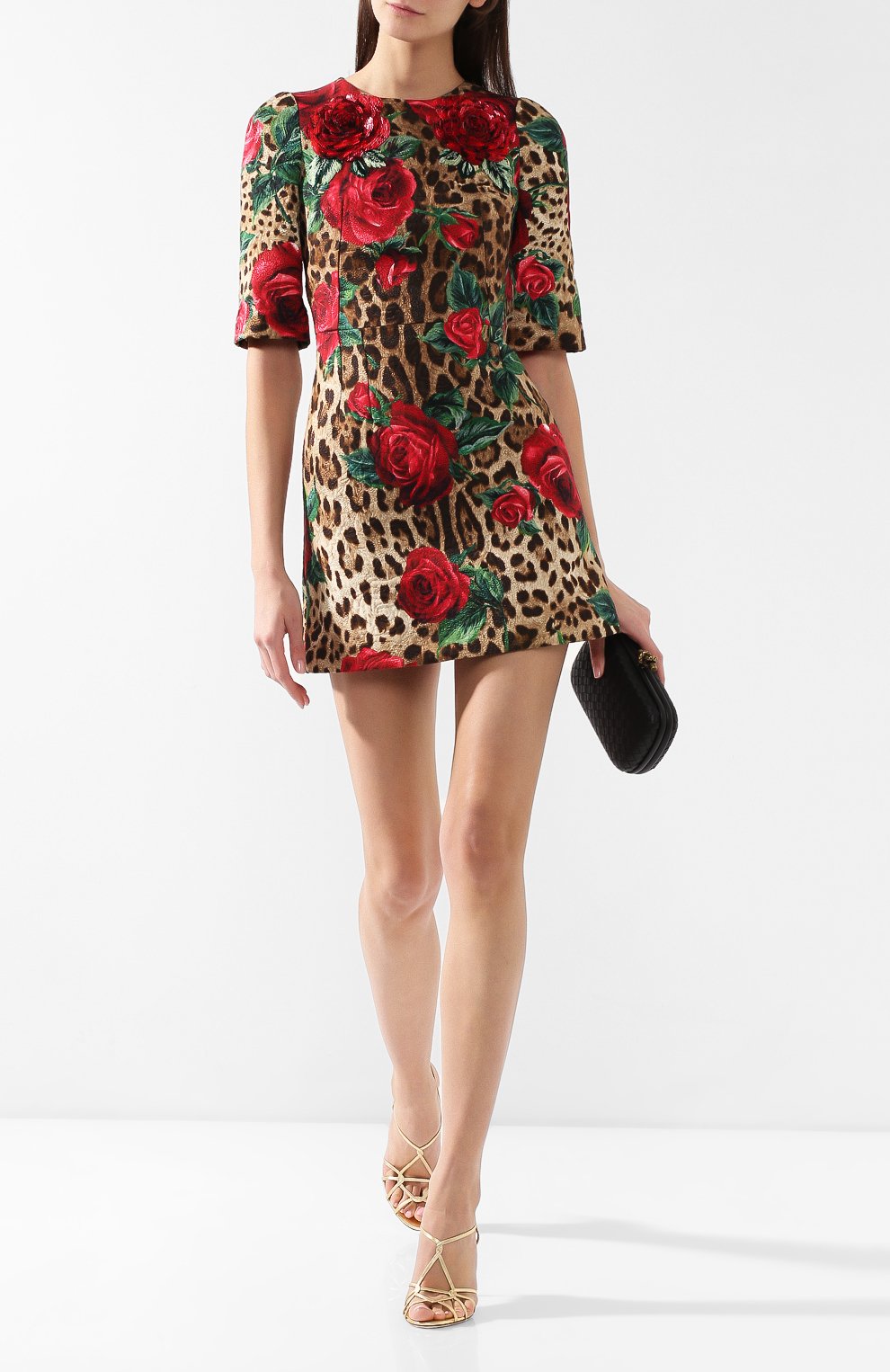 Хлопковое платье с принтом DOLCE & GABBANA, арт. F6UI8Z/HSMV6, фото 2