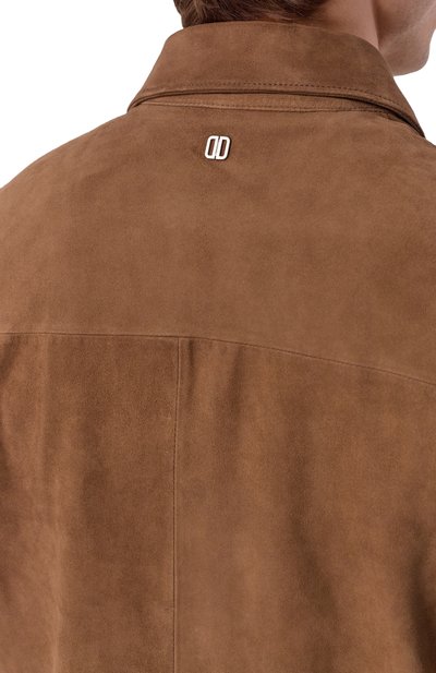 Замшевая рубашка DUNO коричневого цвета по цене 76100 руб., арт. C0REX/B0LGHERI, фото 5 Замшевая рубашка DUNO, арт. C0REX/B0LGHERI, фото 5
