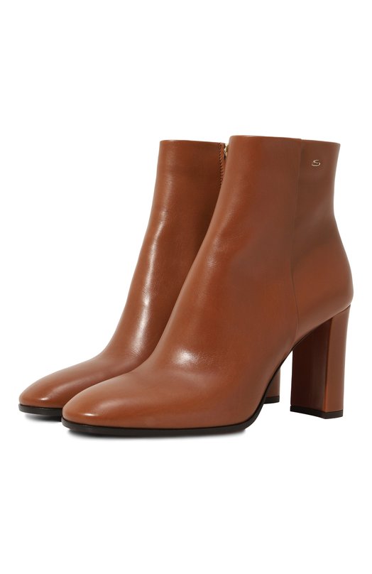 

Кожаные ботильоны Santoni, Коричневый