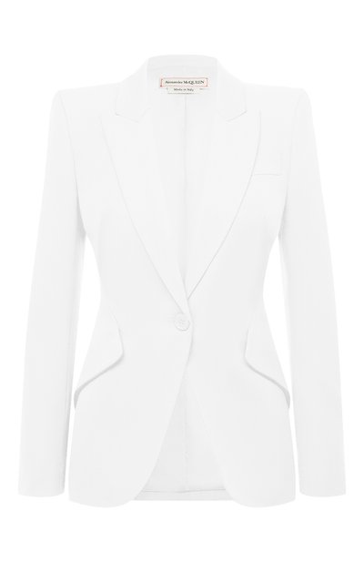 Женский шерстяной жакет ALEXANDER MCQUEEN, арт. 585442/QJAAC