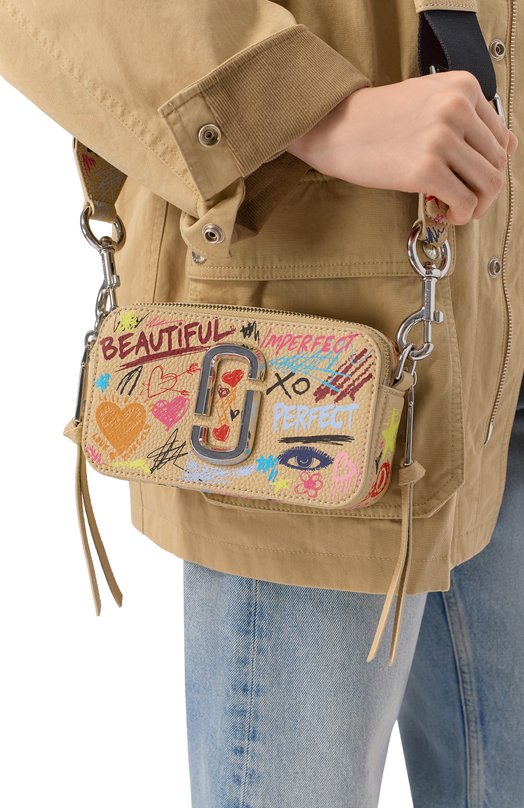 Сумка The Punk Scribble Snapshot MARC JACOBS (THE) 2S6HCR004H01 Бежевый  2S6HCR004H01 Фото 2