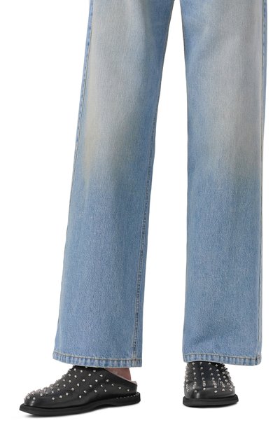 Кожаные сабо PREMIATA черного цвета по цене 63000 руб., арт. M7152M/ATENA, фото 2 Кожаные сабо PREMIATA, арт. M7152M/ATENA, фото 2