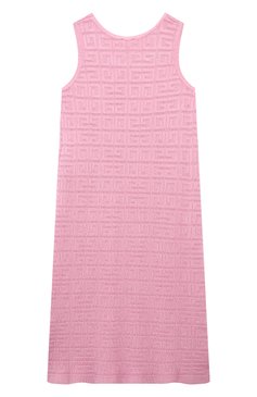 Детское платье из вискозы GIVENCHY светло-розового цвета, арт. H30041/6A-12A | Фото 2 (Материал сплава: Проставлено; Материал внешний: Вискоза; Драгоценные камни: Проставлено; Девочки Кросс-КТ: Платье-одежда; Случай: Повседневный; Рукава: Без рукавов; Ростовка одежда: 5 лет | 110 см, 8 лет | 128 см, 10 - 11 лет | 140 - 146см, 12 лет | 152 см)