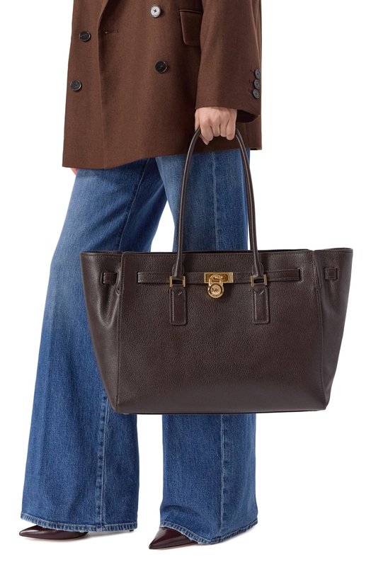 Сумка-тоут Hamilton Moderne large MICHAEL Michael Kors 30F5GHMT3L Коричневый  30F5GHMT3L Фото 2