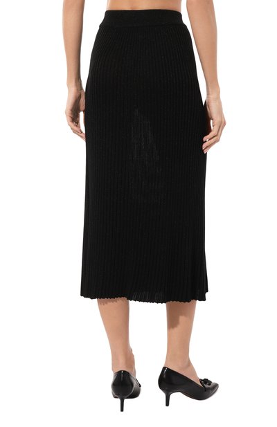 Юбка из шерсти и вискозы KITON черного цвета по цене 205500 руб., арт. D5872501, фото 4 Юбка из шерсти и вискозы KITON, арт. D5872501, фото 4